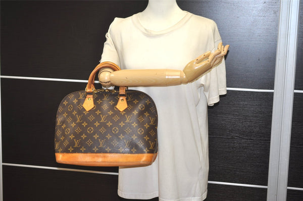 Authentic Louis Vuitton Monogram Alma Hand Bag Purse M51130 LV 9457J