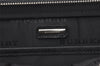 Authentic BURBERRY Vintage Leather Clutch Hand Bag Purse Black 9458J