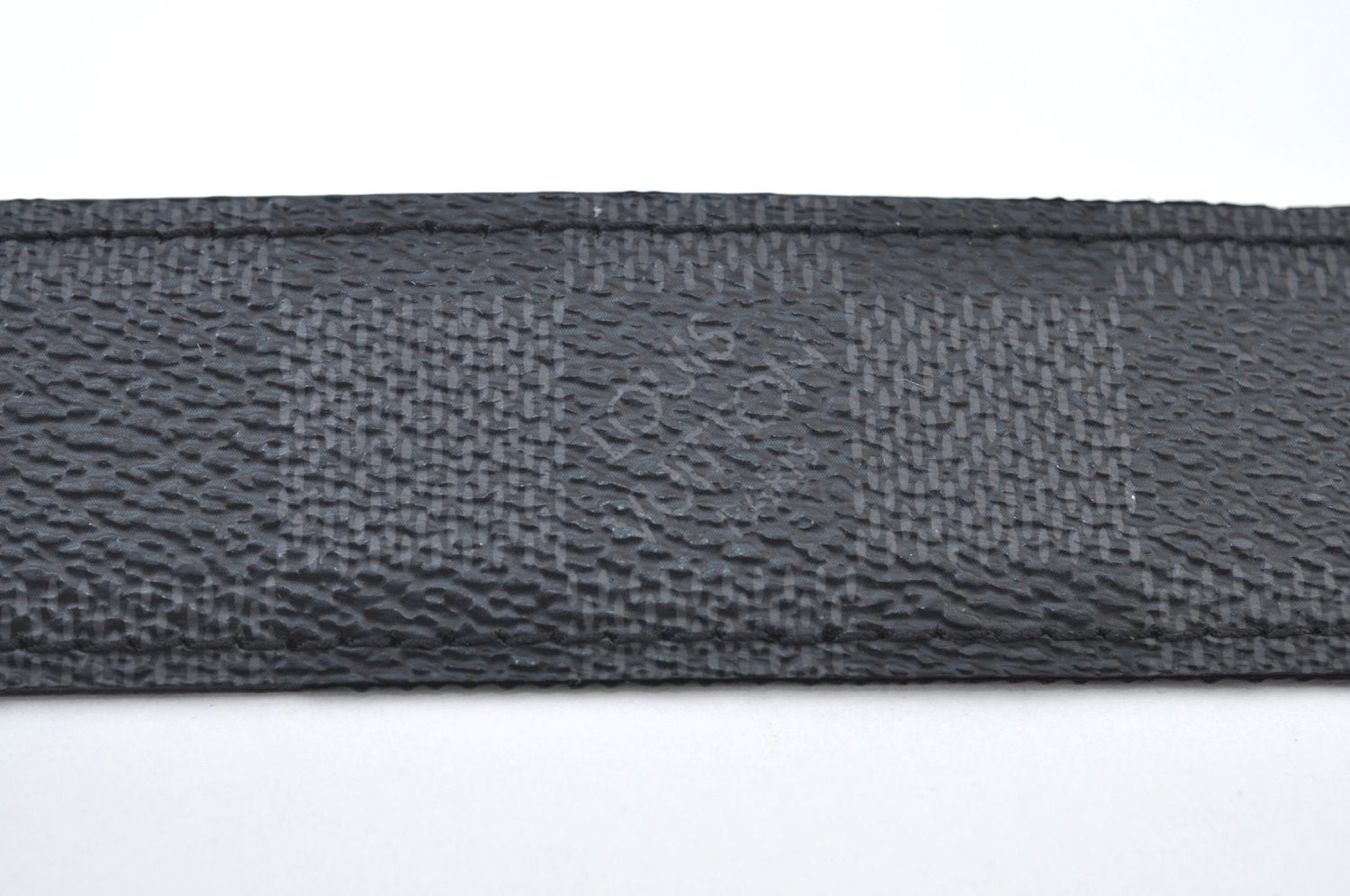 Auth Louis Vuitton Damier Graphite Ceinture Ellipse Belt 35.4