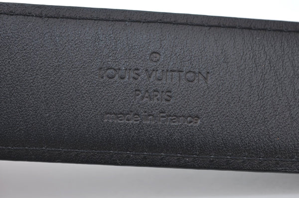 Auth Louis Vuitton Damier Graphite Ceinture Ellipse Belt 35.4" M9632 Black 9459G