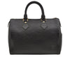 Authentic Louis Vuitton Epi Speedy 25 Hand Boston Bag Black M59232 LV Junk 9459J