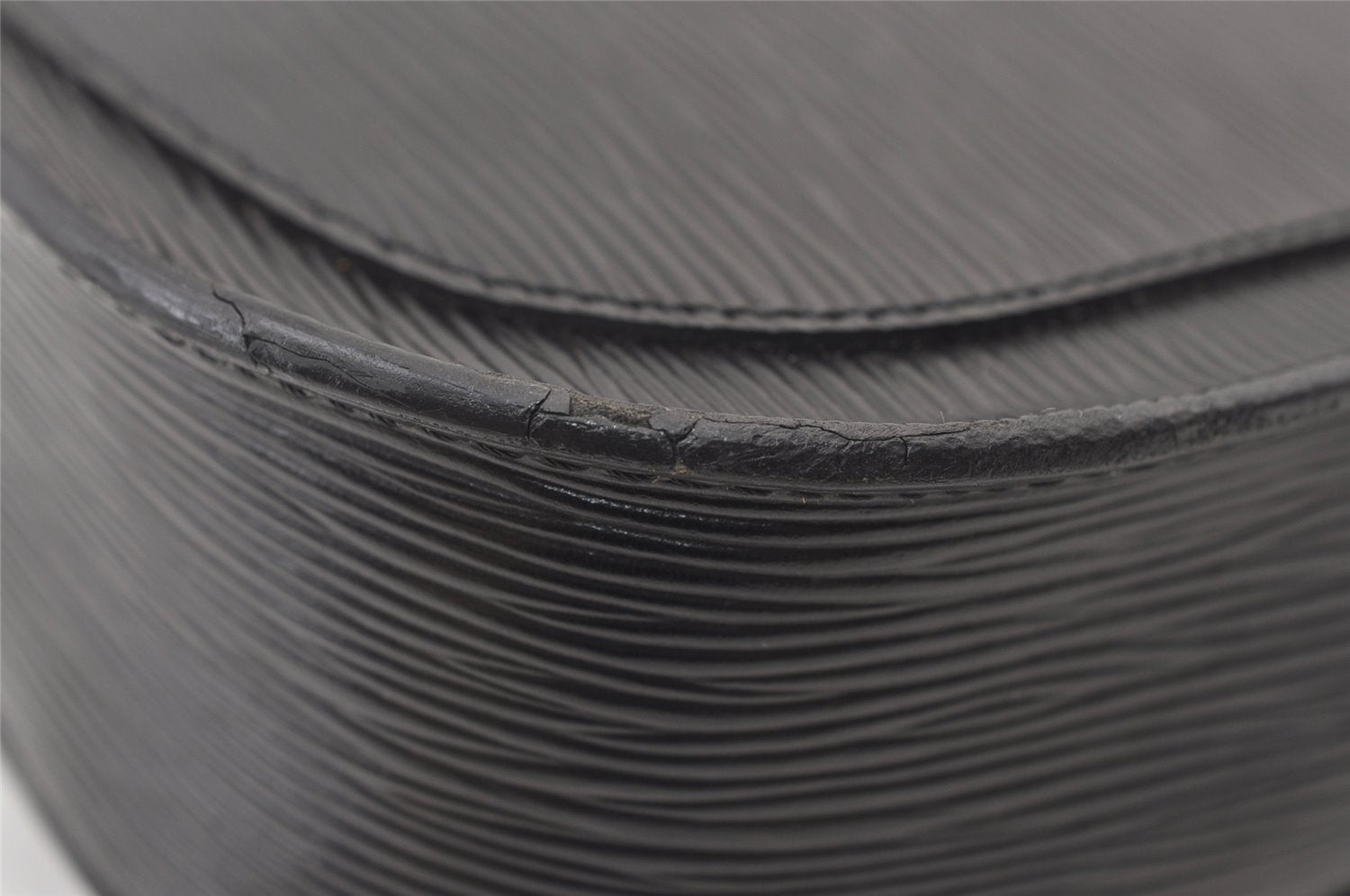 Auth Louis Vuitton Epi Saint Cloud GM Shoulder Cross Body Bag M52192 Black 9460J