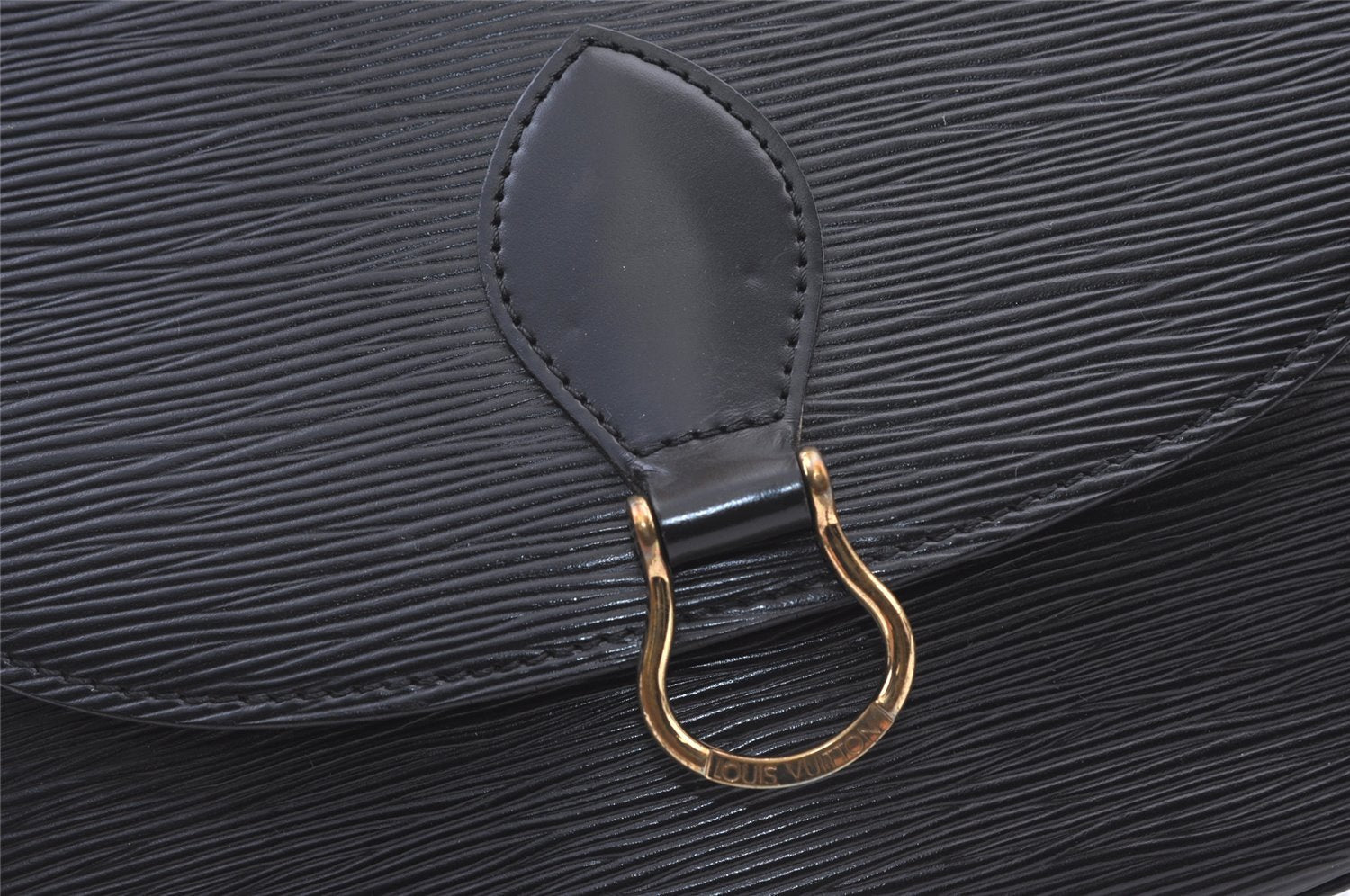 Auth Louis Vuitton Epi Saint Cloud GM Shoulder Cross Body Bag M52192 Black 9460J