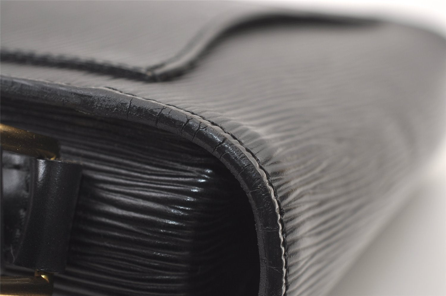 Auth Louis Vuitton Epi Saint Cloud GM Shoulder Cross Body Bag M52192 Black 9460J