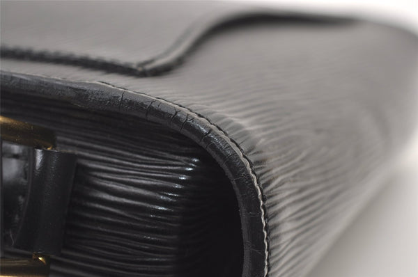 Auth Louis Vuitton Epi Saint Cloud GM Shoulder Cross Body Bag M52192 Black 9460J