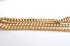 Authentic Christian Dior Gold Tone Rhinestone Chain Pendant Necklace CD 9461H