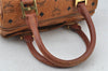 Authentic MCM Vintage Visetos Leather 2Way Shoulder Hand Bag Purse Brown 9461I