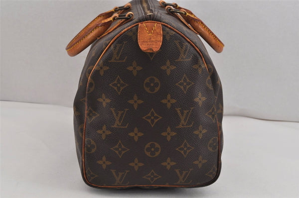 Authentic Louis Vuitton Monogram Speedy 30 Hand Boston Bag M41526 LV 9461J
