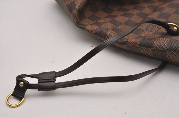 Authentic Louis Vuitton Damier Neverfull MM Shoulder Tote Bag N51105 LV 9463I