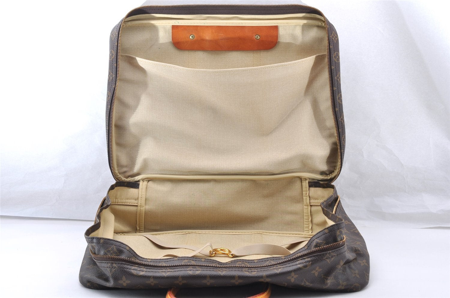 Authentic Louis Vuitton Monogram Sirius 45 Travel Boston Bag M41408 LV 9464I