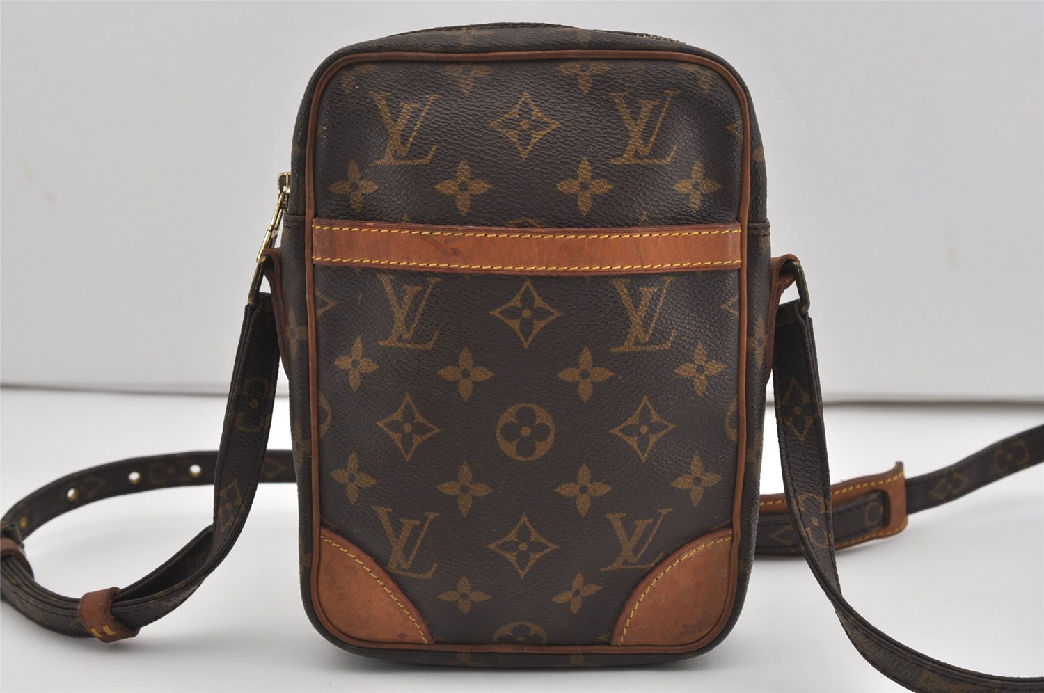Authentic Louis Vuitton Monogram Danube Shoulder Cross Body Bag M45266 LV 9466I