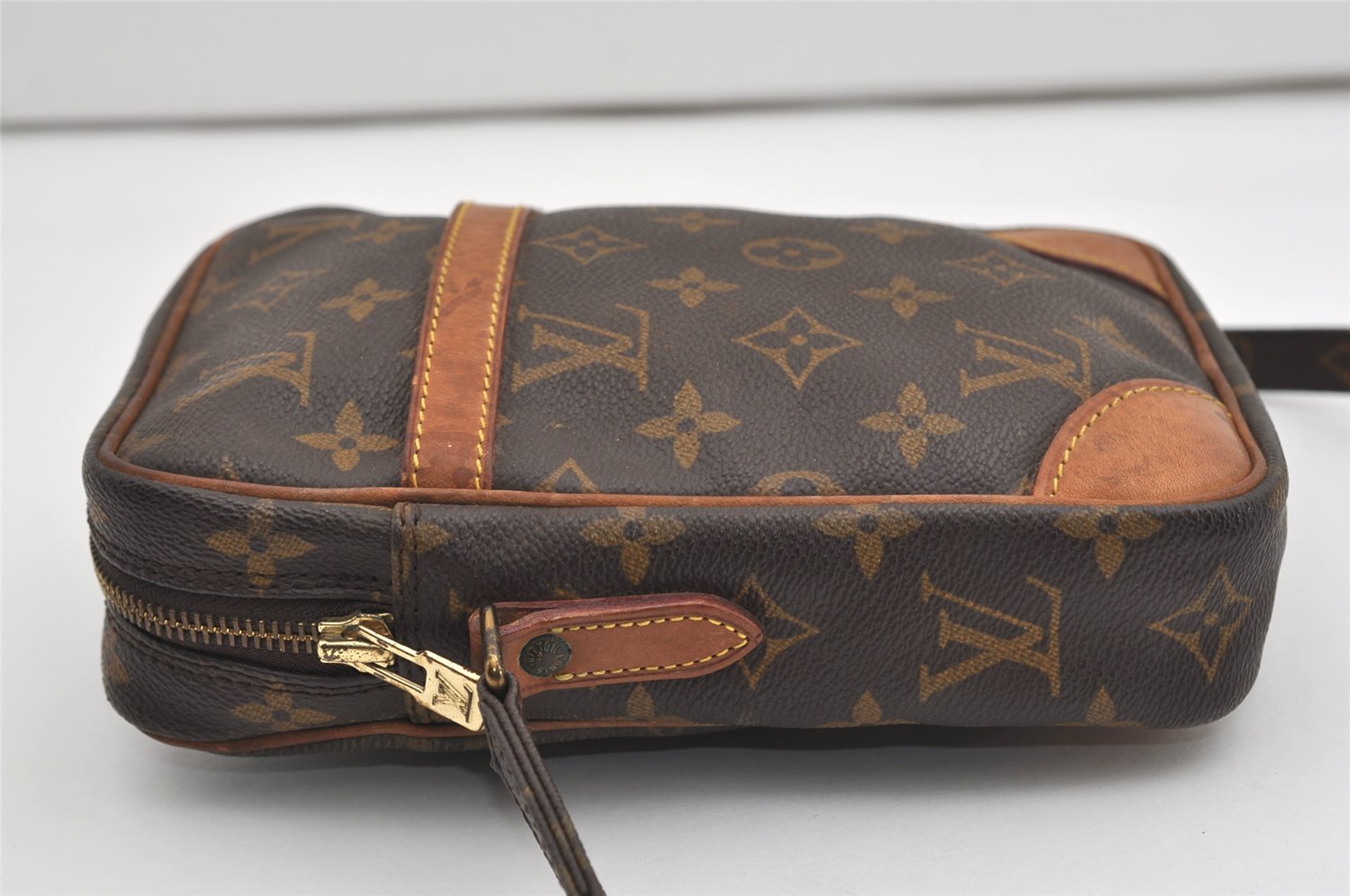 Authentic Louis Vuitton Monogram Danube Shoulder Cross Body Bag M45266 LV 9466I