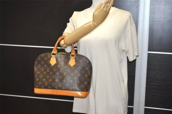 Authentic Louis Vuitton Monogram Alma Hand Bag Purse M51130 LV 9466J