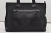 Authentic GUCCI Vintage Shoulder Tote Bag GG Canvas Leather 34339 Black 9467I