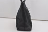 Authentic GUCCI Vintage Shoulder Tote Bag GG Canvas Leather 34339 Black 9467I