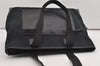Authentic GUCCI Vintage Shoulder Tote Bag GG Canvas Leather 34339 Black 9467I