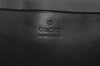Authentic GUCCI Vintage Shoulder Tote Bag GG Canvas Leather 34339 Black 9467I