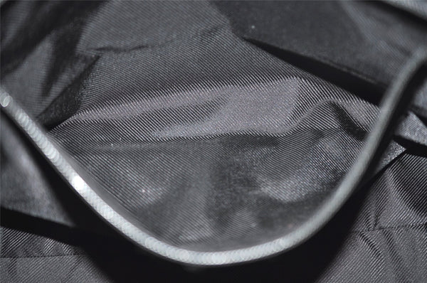 Authentic GUCCI Vintage Shoulder Tote Bag GG Canvas Leather 34339 Black 9467I