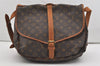 Authentic Louis Vuitton Monogram Saumur 35 Shoulder Cross Bag M42254 LV 9468I