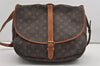 Authentic Louis Vuitton Monogram Saumur 35 Shoulder Cross Bag M42254 LV 9468I