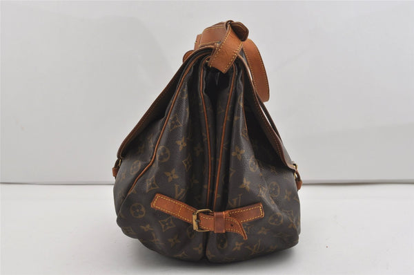 Authentic Louis Vuitton Monogram Saumur 35 Shoulder Cross Bag M42254 LV 9468I