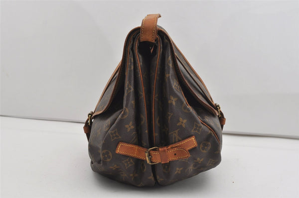 Authentic Louis Vuitton Monogram Saumur 35 Shoulder Cross Bag M42254 LV 9468I