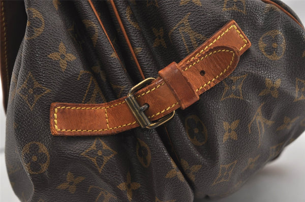 Authentic Louis Vuitton Monogram Saumur 35 Shoulder Cross Bag M42254 LV 9468I