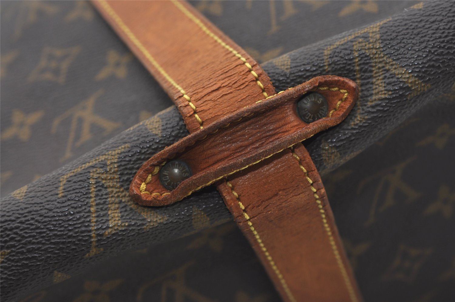 Authentic Louis Vuitton Monogram Saumur 35 Shoulder Cross Bag M42254 LV 9468I