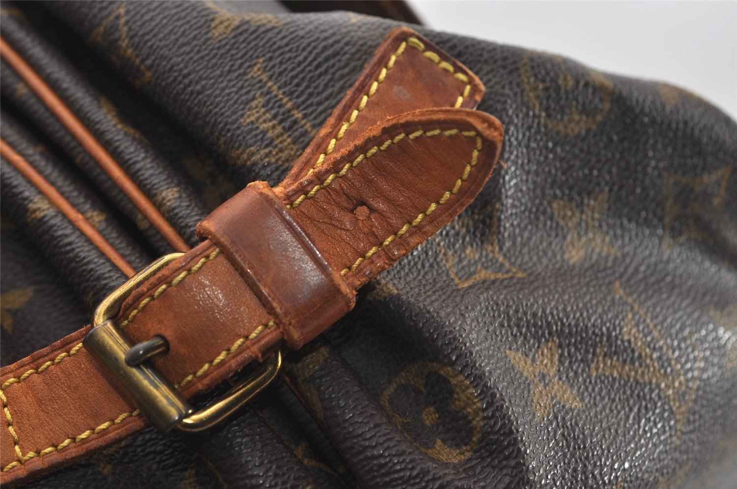 Authentic Louis Vuitton Monogram Saumur 35 Shoulder Cross Bag M42254 LV 9468I