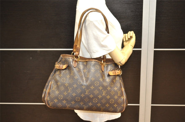 Authentic Louis Vuitton Monogram Batignolles Horizontal Tote Bag M51154 LV 9468J