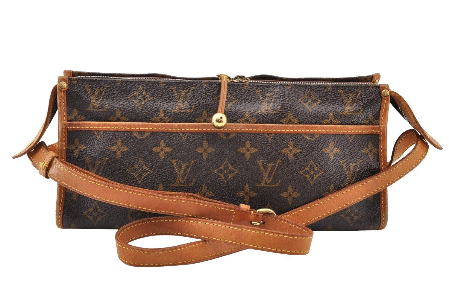 Auth Louis Vuitton Monogram Popincourt Long Shoulder Cross Bag M40008 LV 9470I