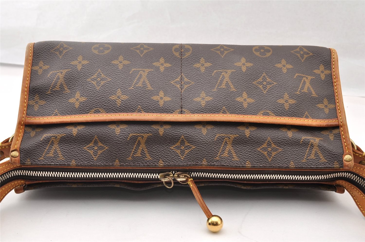 Auth Louis Vuitton Monogram Popincourt Long Shoulder Cross Bag M40008 LV 9470I