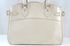Authentic Louis Vuitton Epi Passy PM Hand Bag Purse White M5926J LV 9472I
