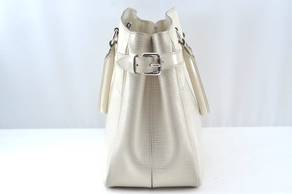 Authentic Louis Vuitton Epi Passy PM Hand Bag Purse White M5926J LV 9472I