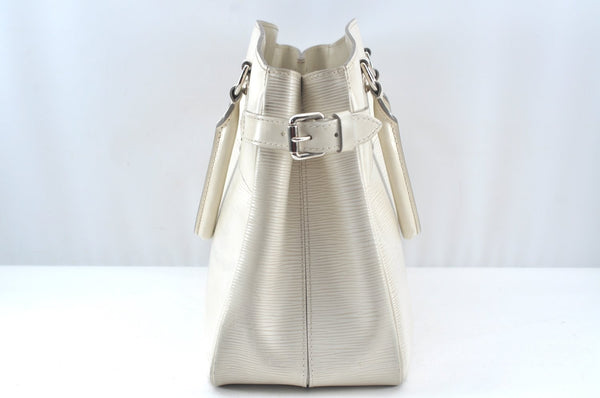 Authentic Louis Vuitton Epi Passy PM Hand Bag Purse White M5926J LV 9472I