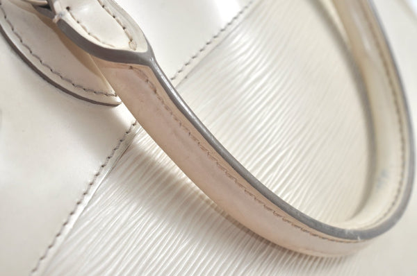 Authentic Louis Vuitton Epi Passy PM Hand Bag Purse White M5926J LV 9472I