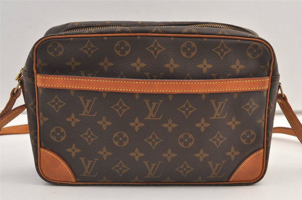Authentic Louis Vuitton Monogram Trocadero 30 Shoulder Cross Bag M51272 LV 9472J