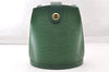 Authentic Louis Vuitton Epi Cluny Shoulder Bag Purse Green M52254 LV 9473I