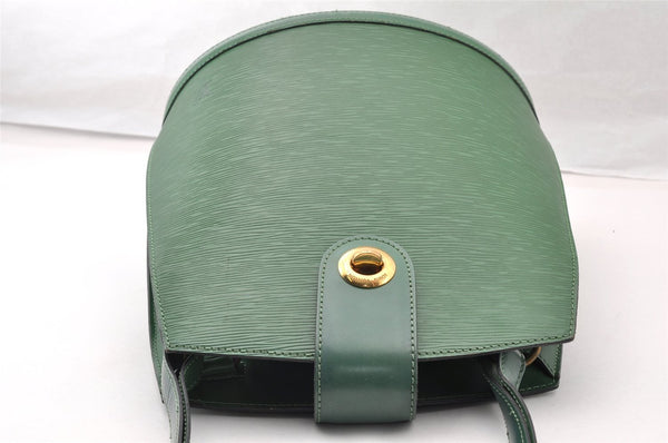 Authentic Louis Vuitton Epi Cluny Shoulder Bag Purse Green M52254 LV 9473I