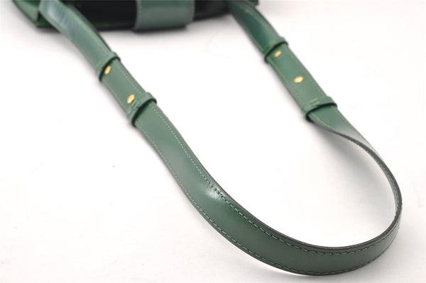 Authentic Louis Vuitton Epi Cluny Shoulder Bag Purse Green M52254 LV 9473I