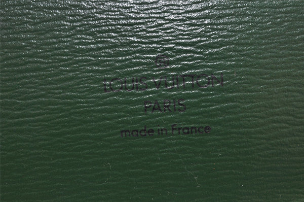 Authentic Louis Vuitton Epi Cluny Shoulder Bag Purse Green M52254 LV 9473I