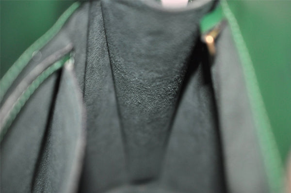 Authentic Louis Vuitton Epi Cluny Shoulder Bag Purse Green M52254 LV 9473I