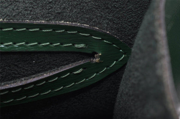 Authentic Louis Vuitton Epi Cluny Shoulder Bag Purse Green M52254 LV 9473I