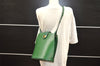 Authentic Louis Vuitton Epi Cluny Shoulder Bag Purse Green M52254 LV 9473I