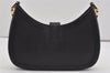 Authentic GUCCI Vintage Shoulder Bag Purse Leather 0014141 Black 9474I