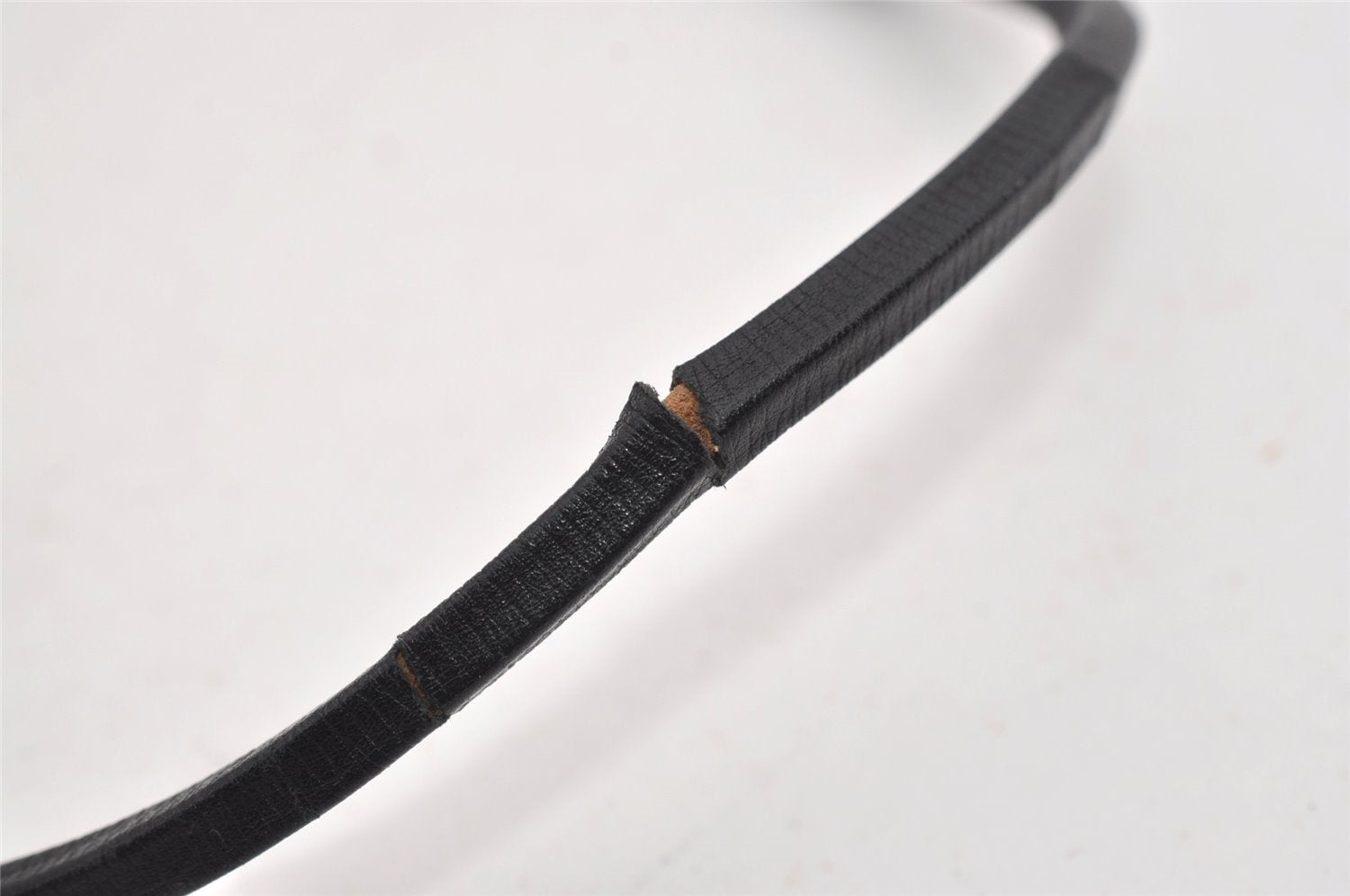 Authentic GUCCI Vintage Shoulder Bag Purse Leather 0014141 Black 9474I