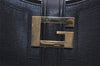 Authentic GUCCI Vintage Shoulder Bag Purse Leather 0014141 Black 9474I