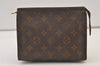 Auth Louis Vuitton Monogram Poche Toilette 19 Cosmetics Pouch Old Model LV 9475J