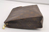 Auth Louis Vuitton Monogram Poche Toilette 19 Cosmetics Pouch Old Model LV 9475J