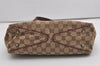 Authentic GUCCI Vintage Shoulder Tote Bag GG Canvas Leather 113019 Brown 9477I